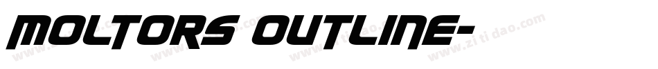 Moltors Outline字体转换